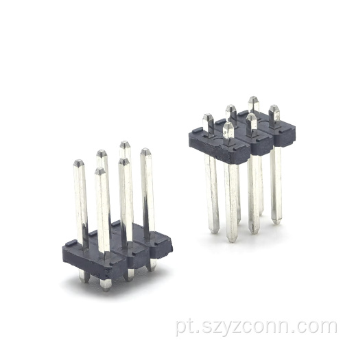 Conector de cabeçalho de pino de passo de 4,2 mm reto 6P